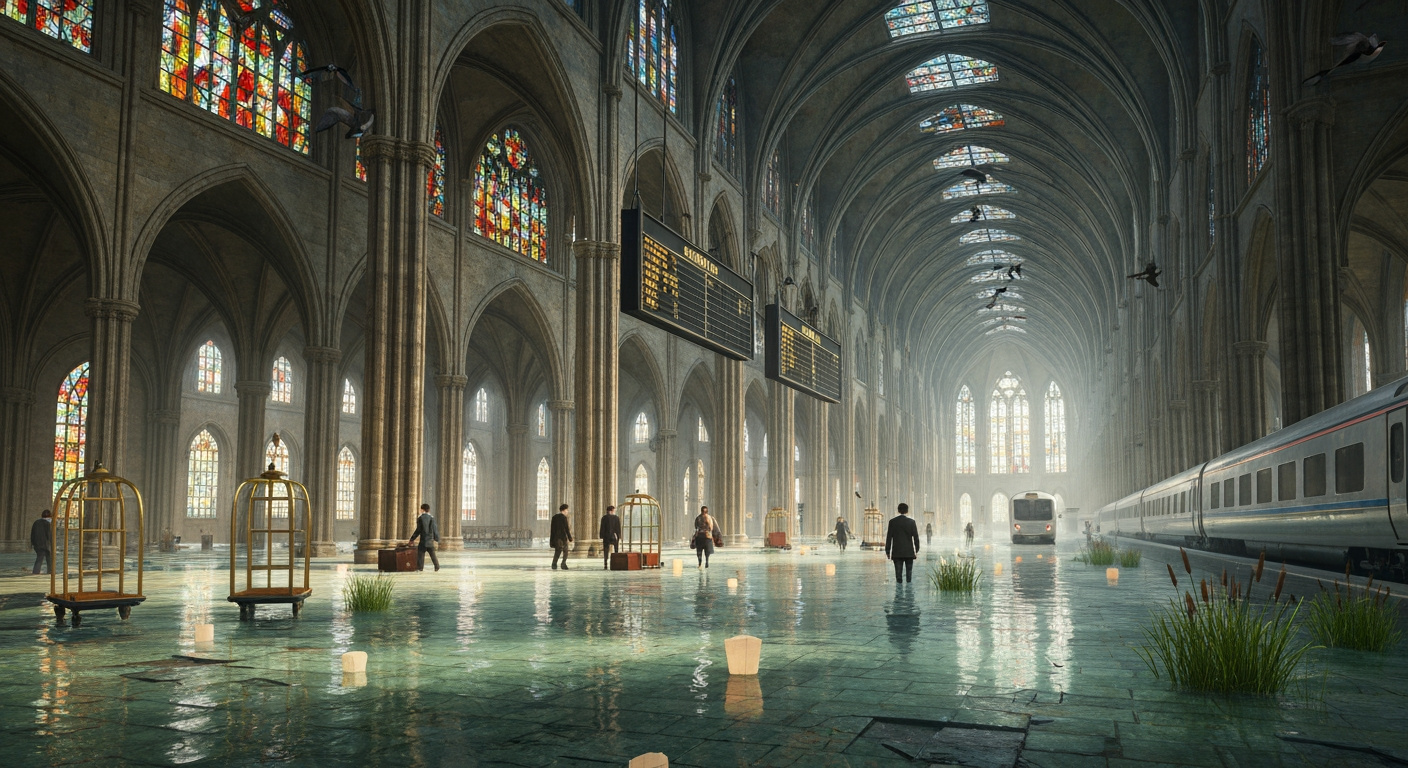 Flooded Cathedral Transit Hall