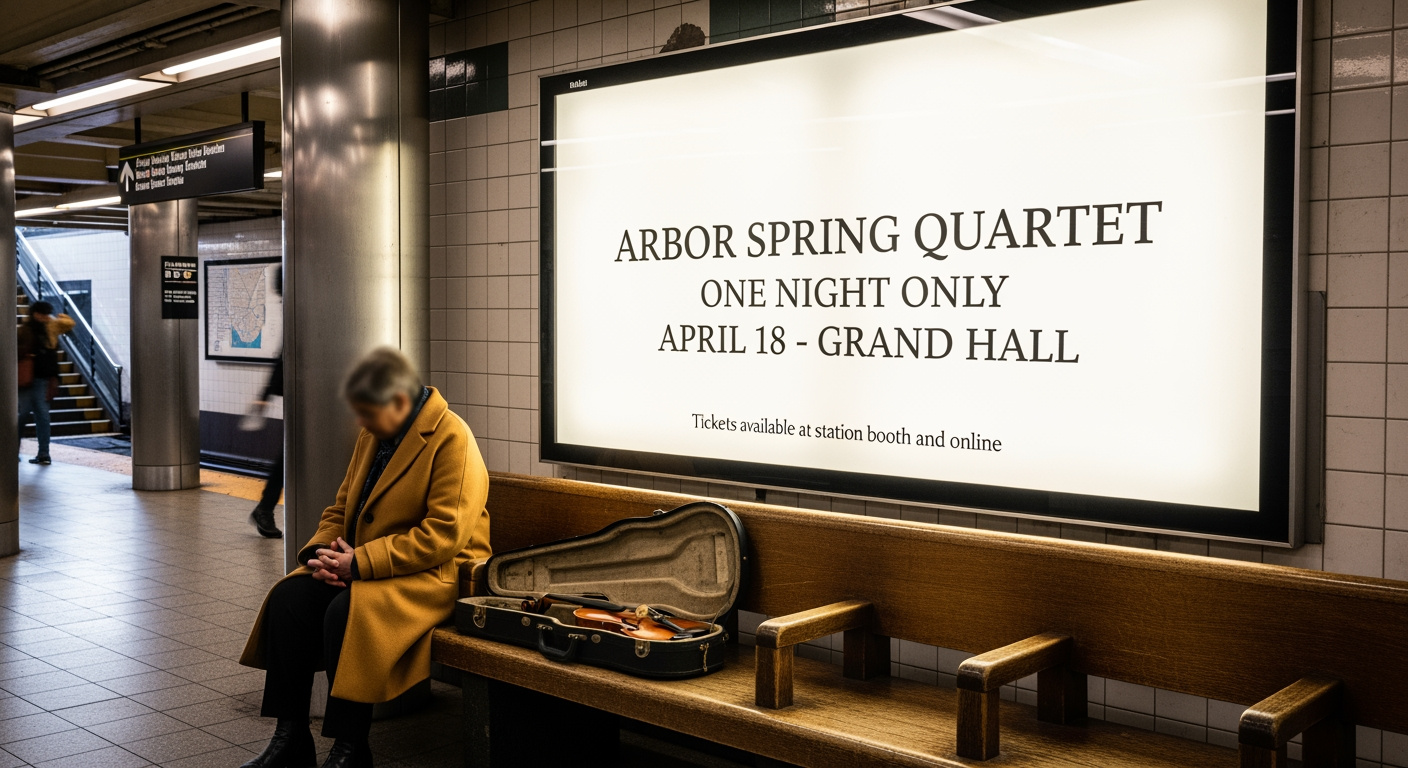 Subway Violin Case Advertisement