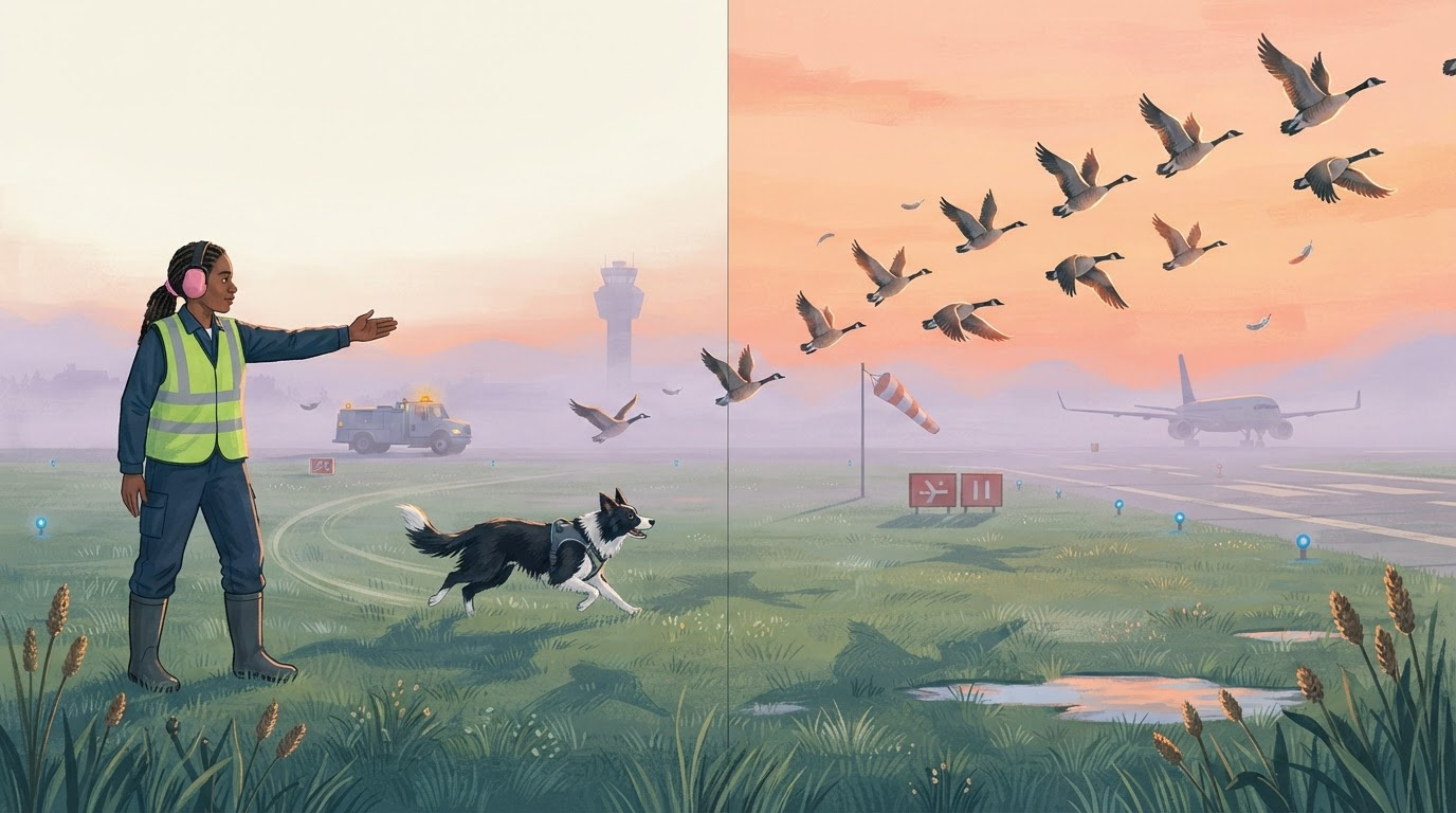 Airport Wildlife Biologist Picture-Book Spread