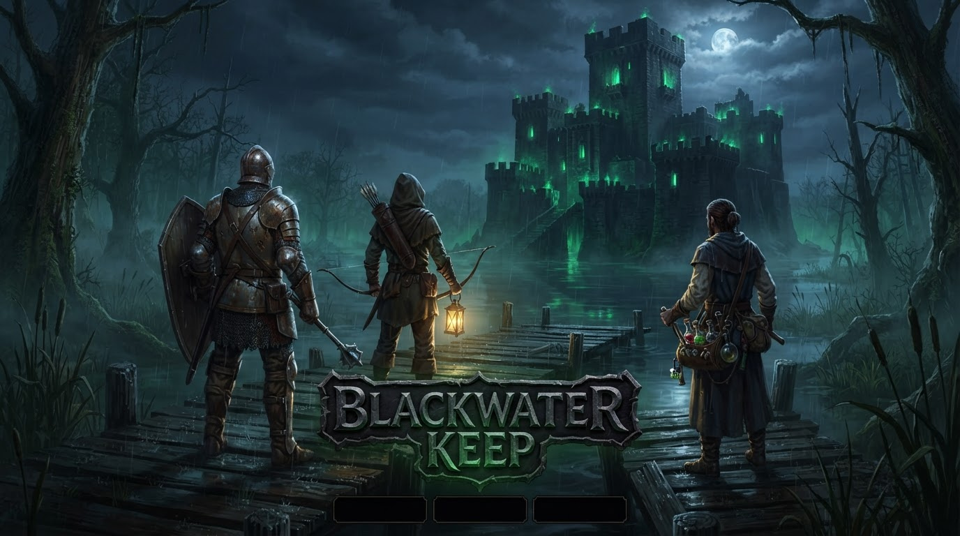 Dark Fantasy Game Key Art