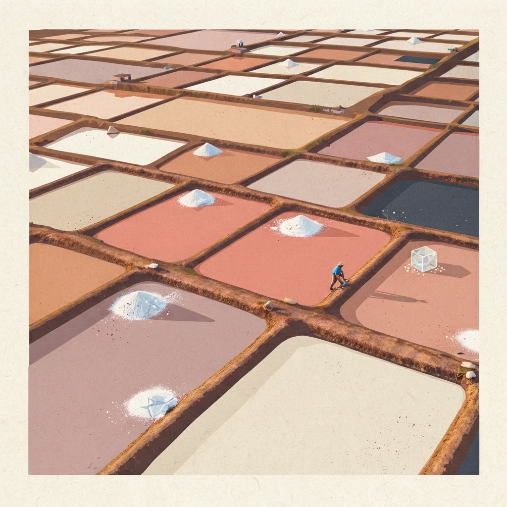 Mineral Saltworks Square Wall Print
