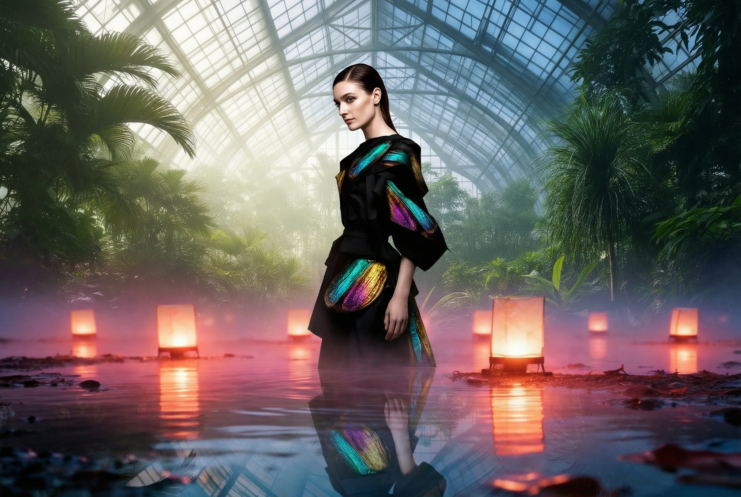 Surreal Four-Source Fashion Collage