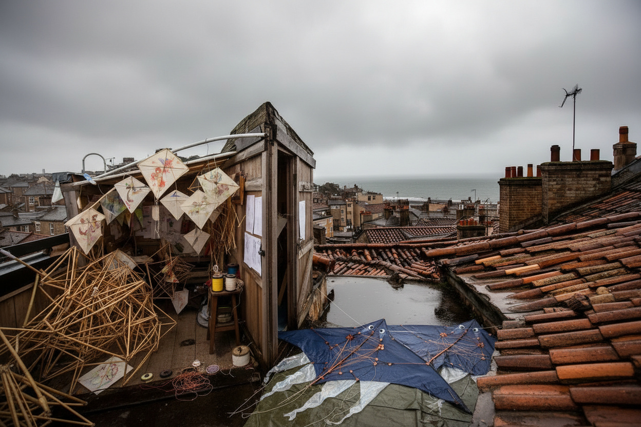 Rainy Rooftop Kite Workshop