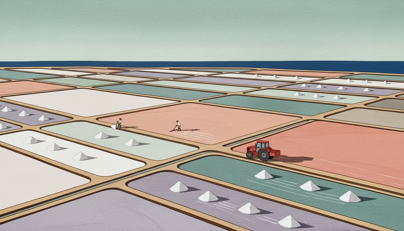 Geometric Saltworks Landscape Wall Art