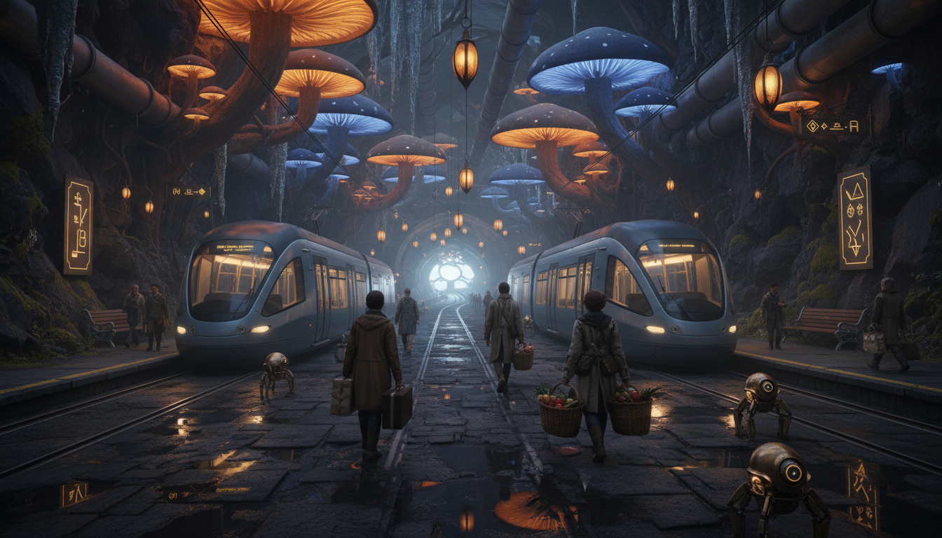 Subterranean Fungal Tram Station