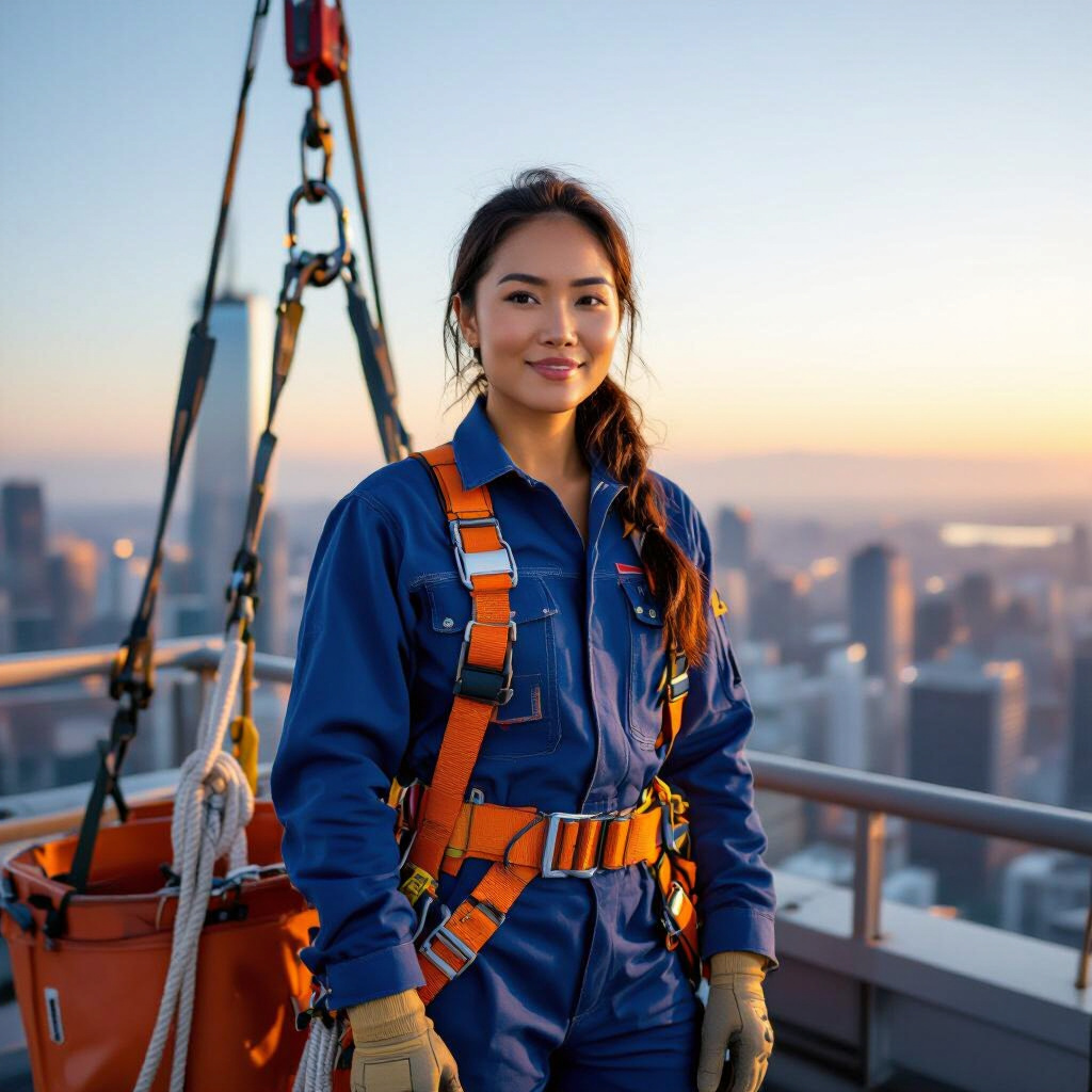 High-Rise Cleaner Personal Portrait