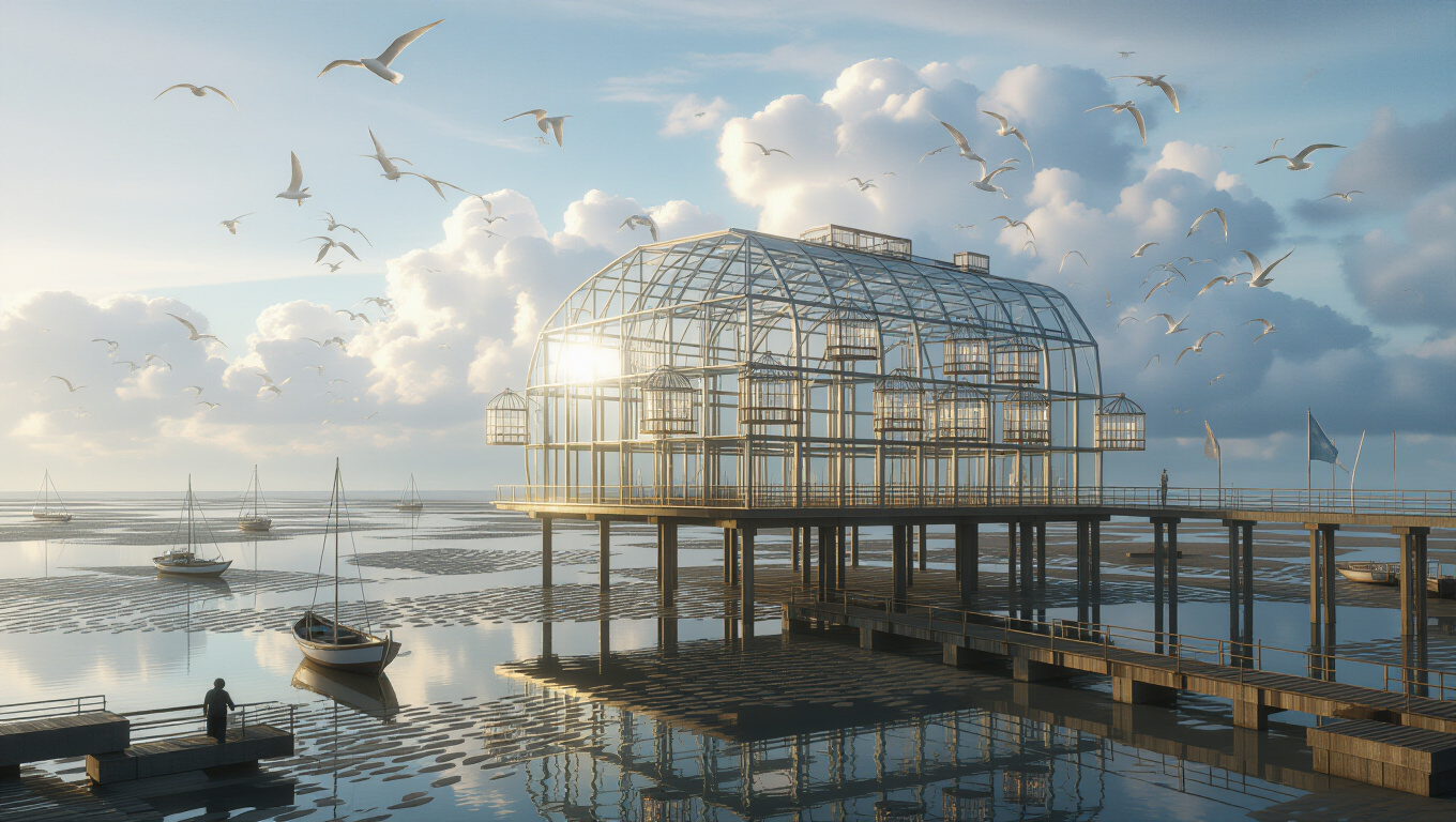 Stormglass Aviary Over Tidelands