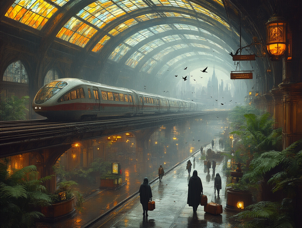 Glass Canopy Monorail Terminus