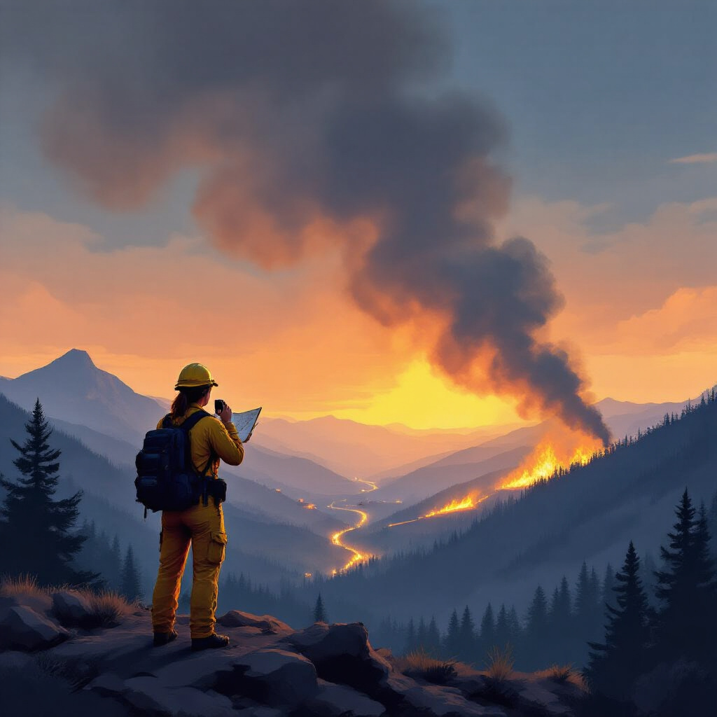 Wildland Fire Strategy Game Key Art