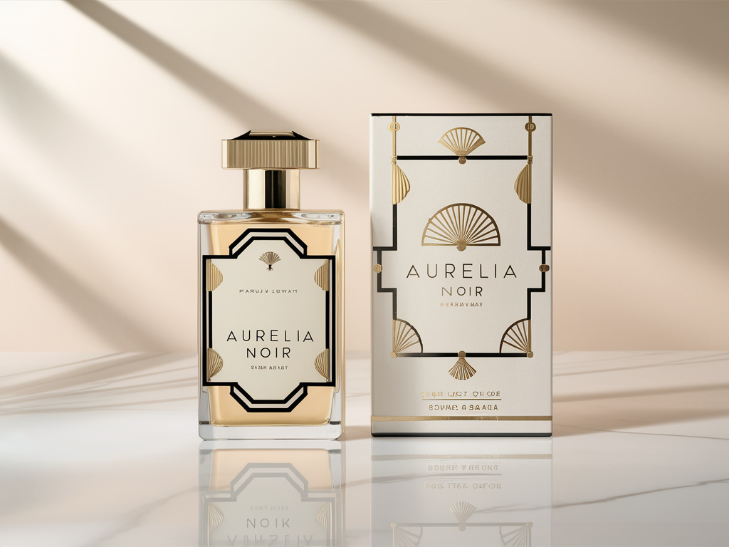Art Deco Perfume Label