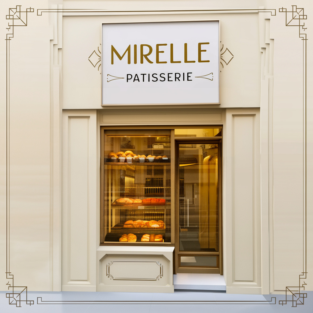 Art Deco Bakery Signage