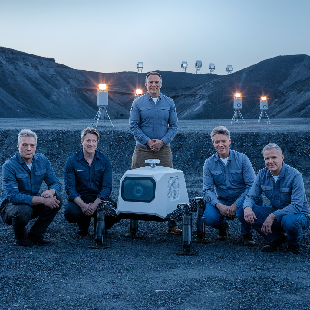 Lunar Robotics Field Team Portrait