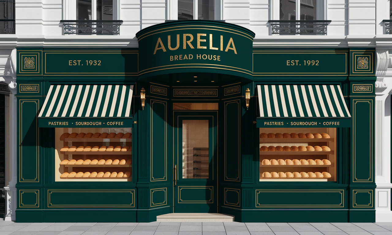 Art Deco Bakery Signage