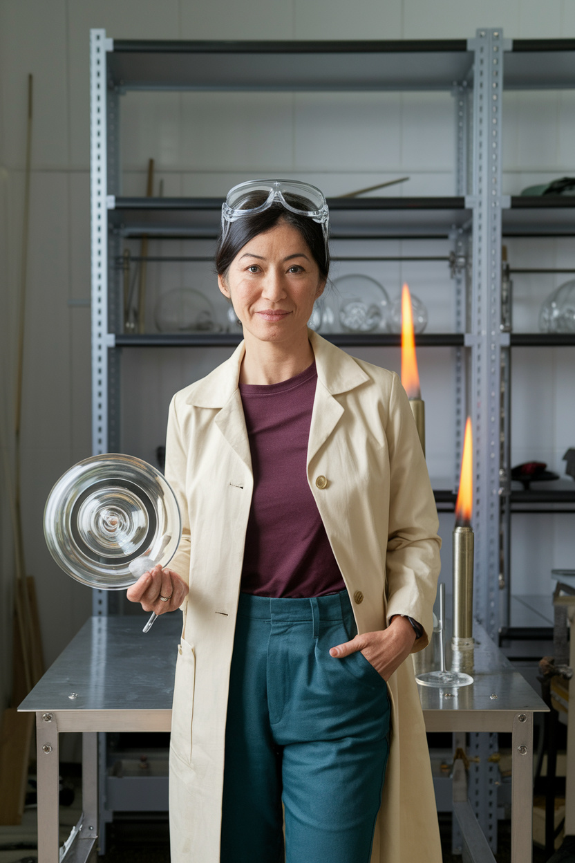Scientific Glassblower Editorial Portrait