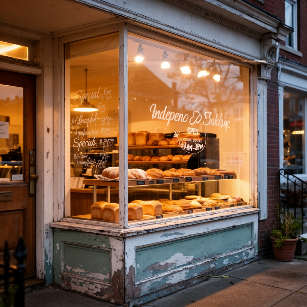 Artisanal Bakery Window Signage