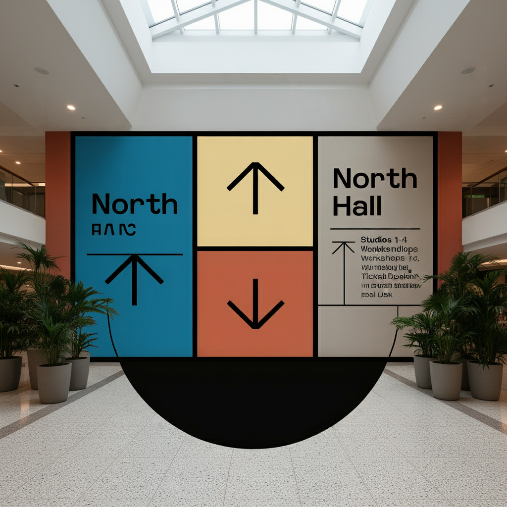 Wayfinding Mural Typography Refresh