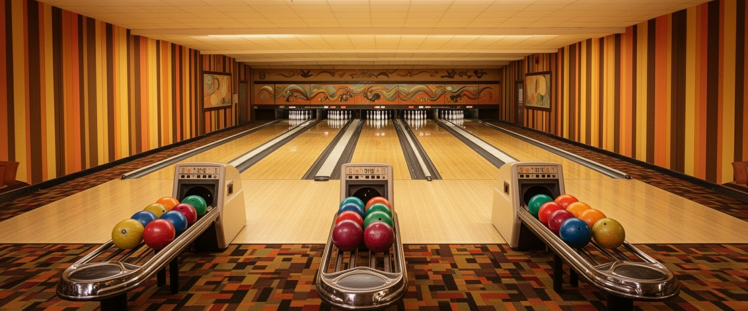 Retro Bowling Alley Panorama
