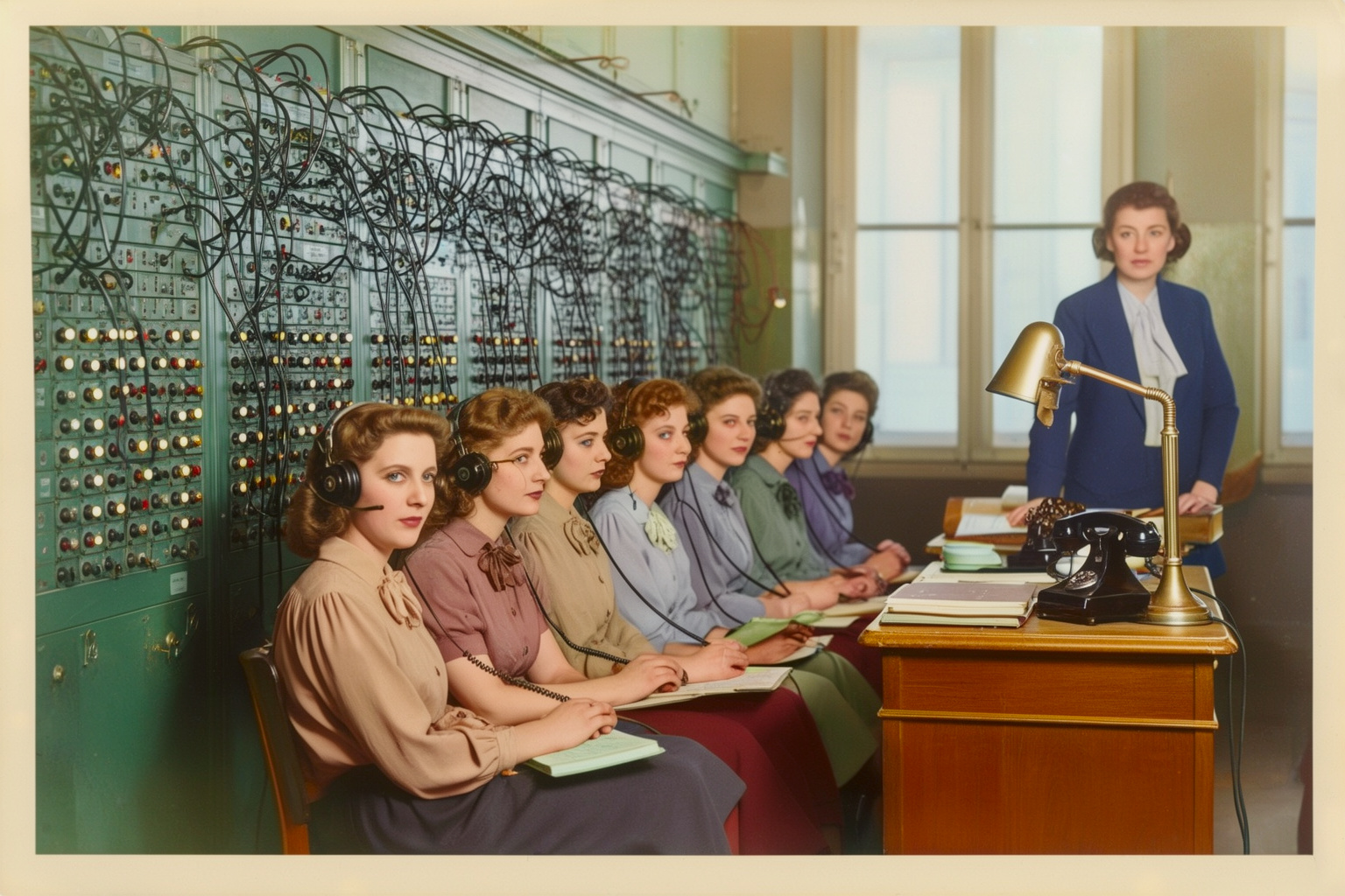 Municipal Telephone Exchange Photo Restoration