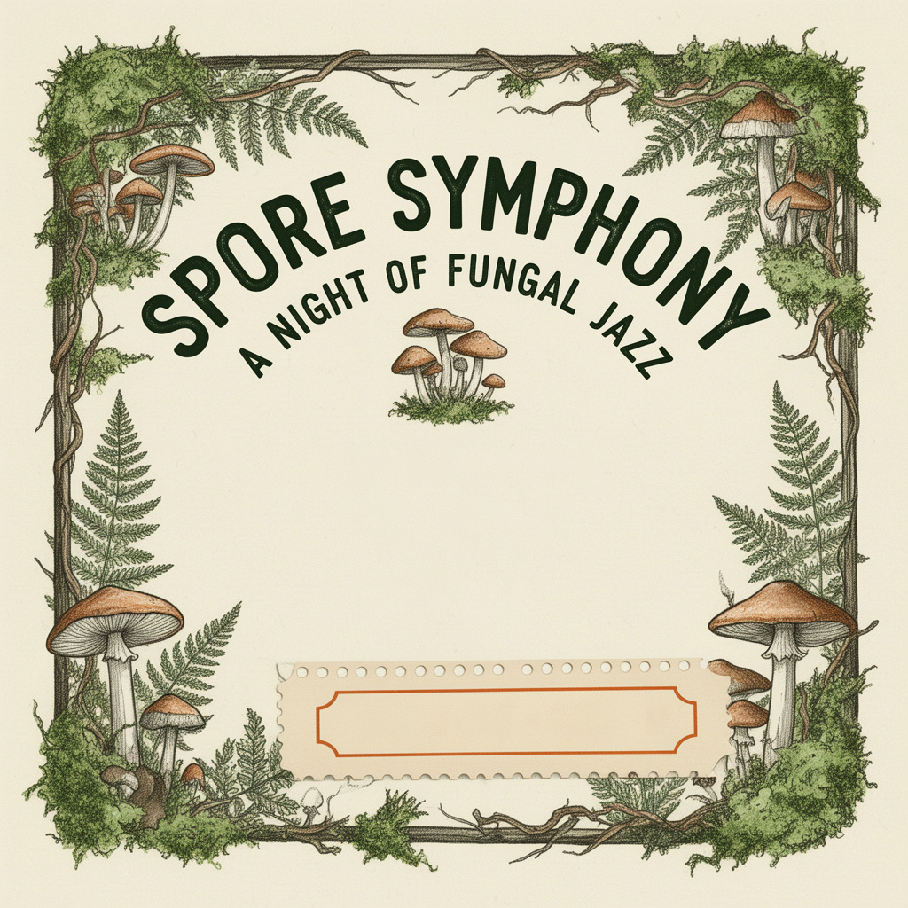 Forest Mushroom Music Flyer