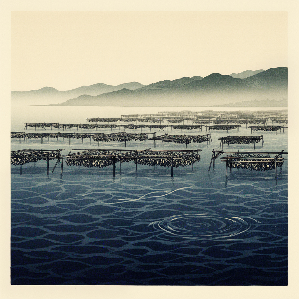 Woodblock Oyster Farm Editorial