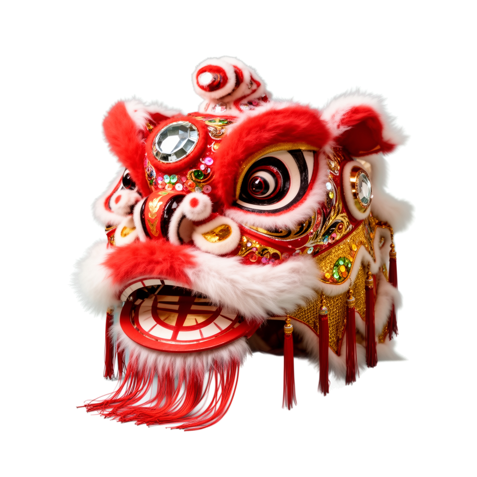 Lion Dance Head Cutout