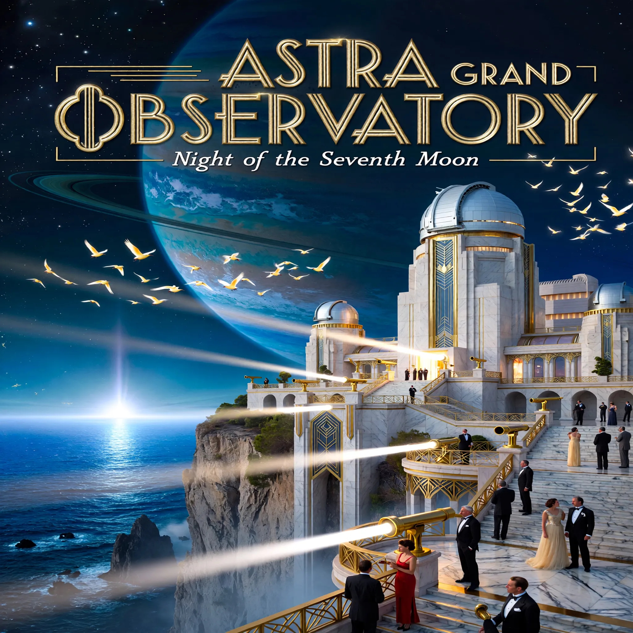 Art Deco Observatory Poster