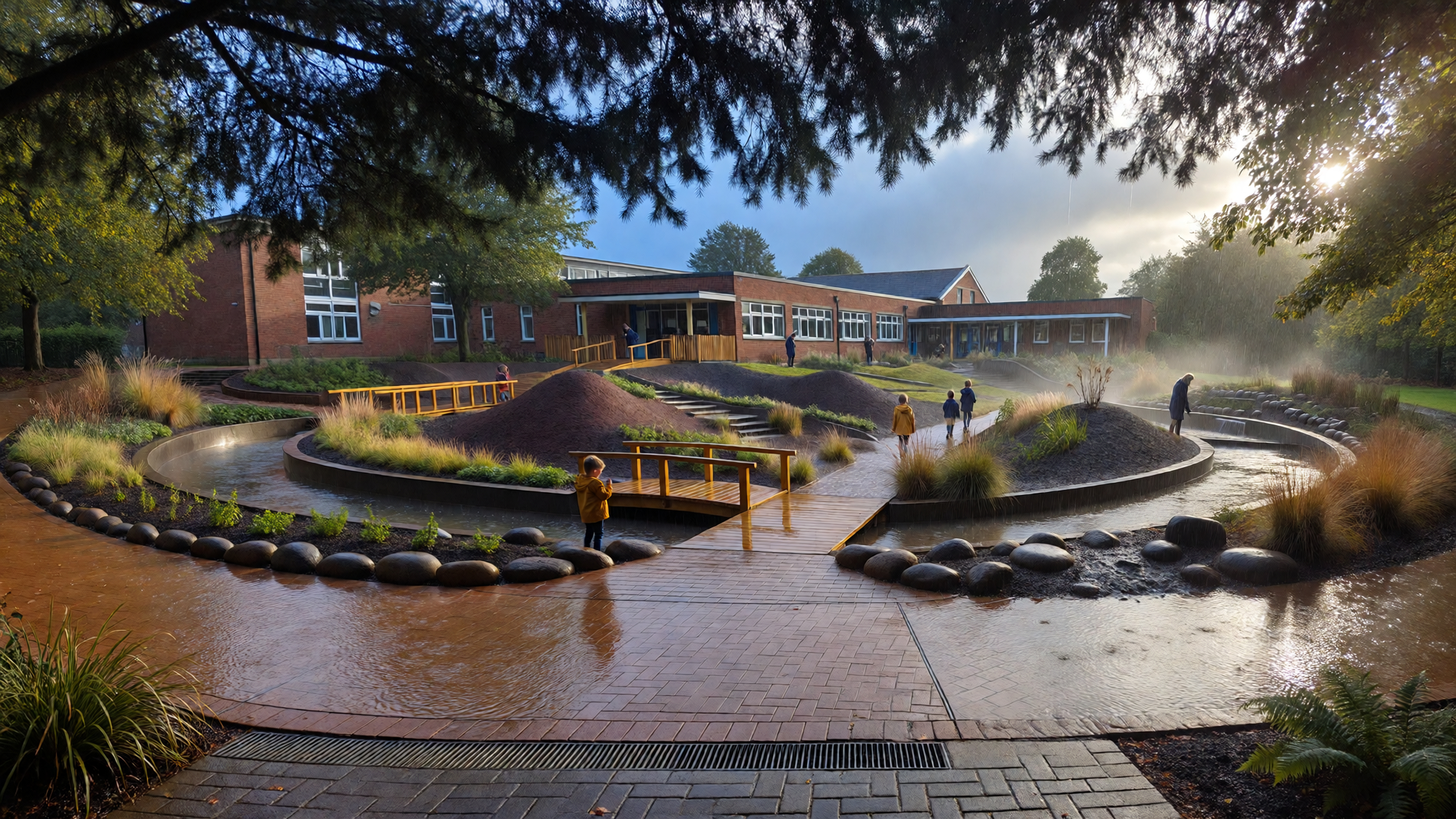 Floodable Schoolyard Planning Visualization