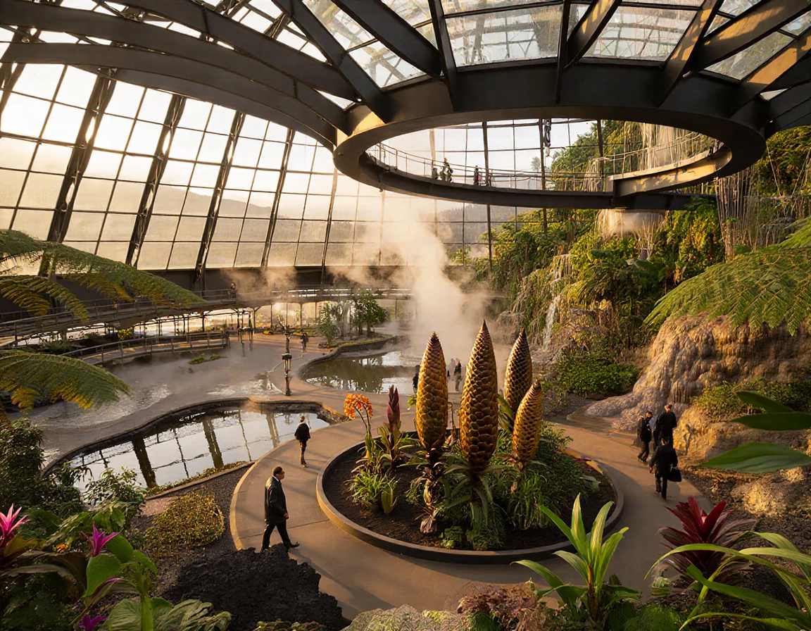 Volcanic Glass Conservatory Atrium