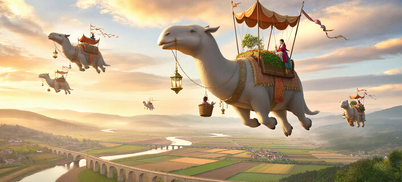 Ornate Skywhale Caravan Crossing