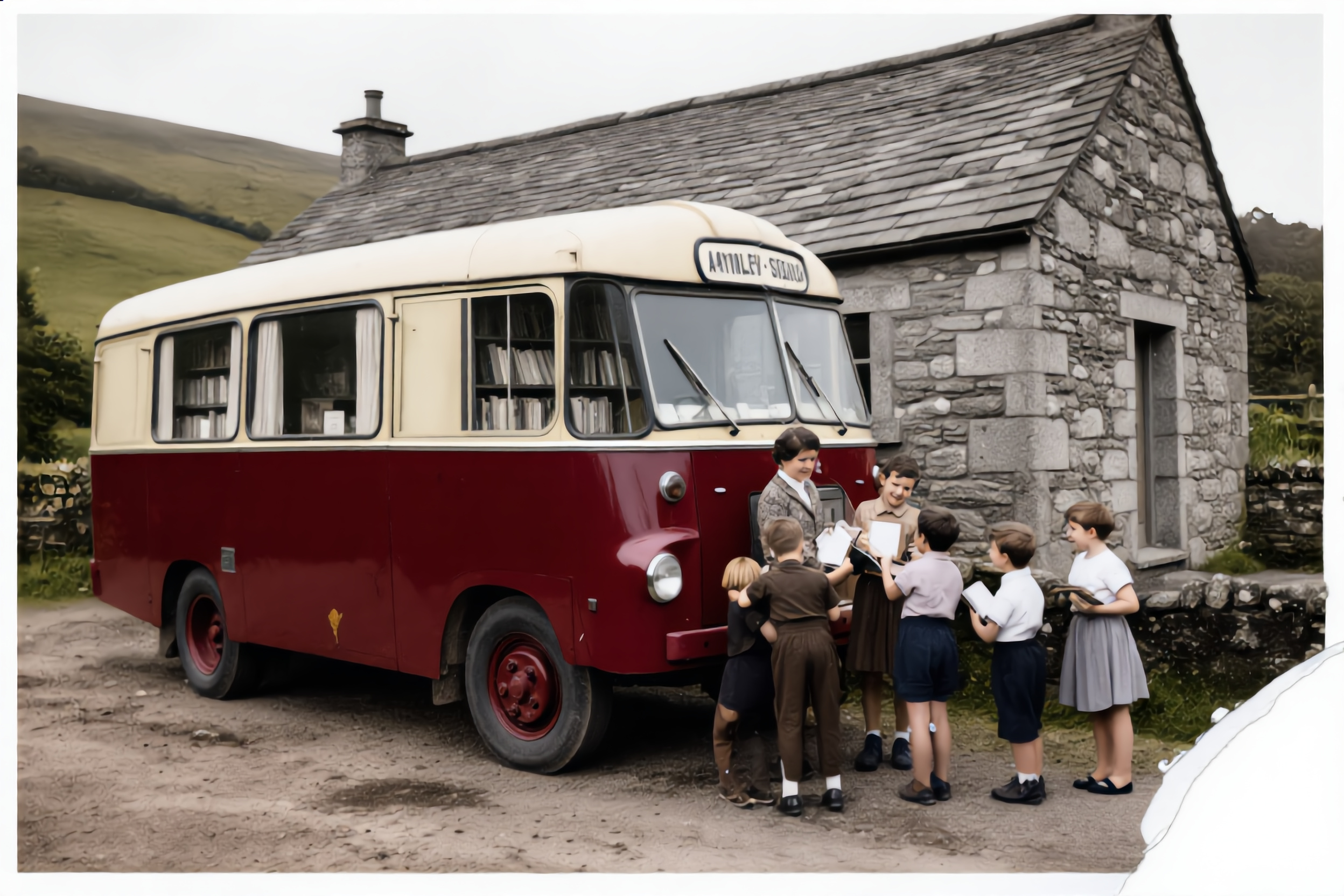 Mobile Library Archive Photo Restoration