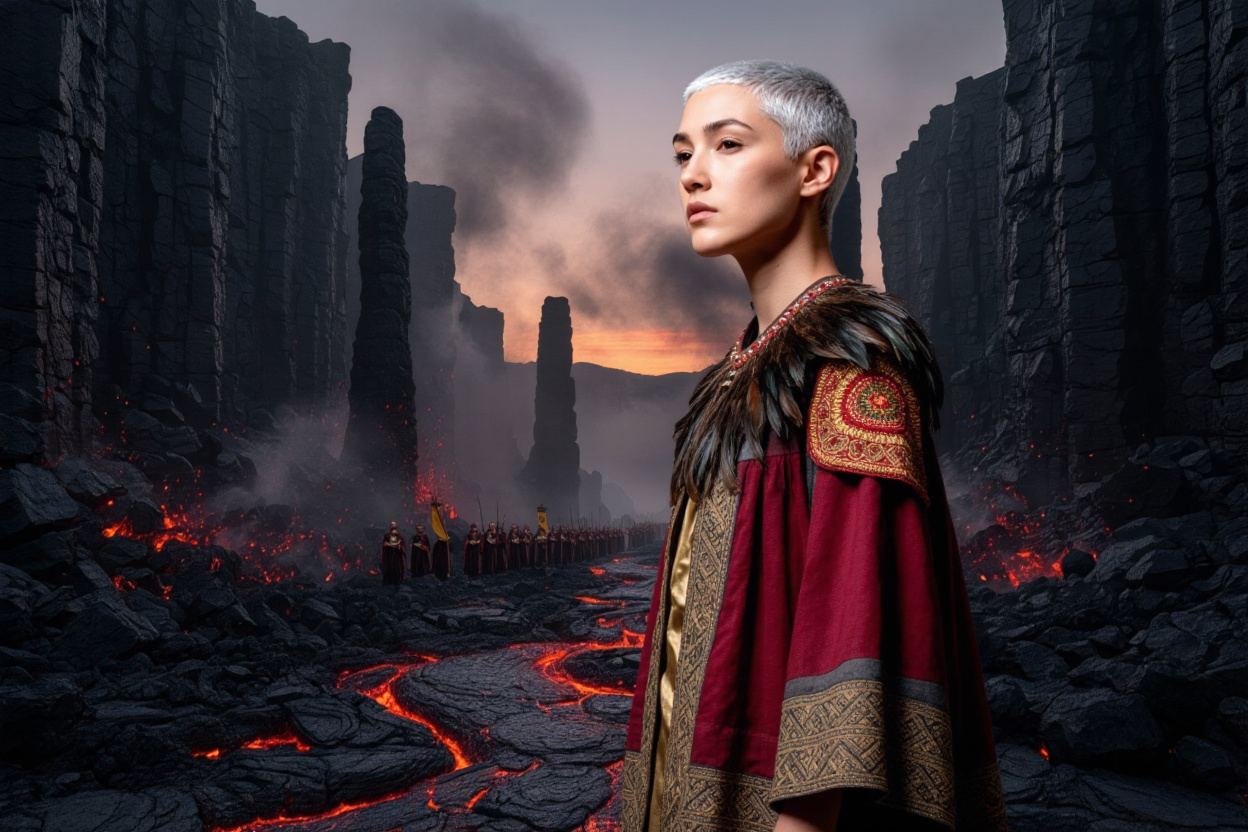 Volcanic Choir Procession Portrait