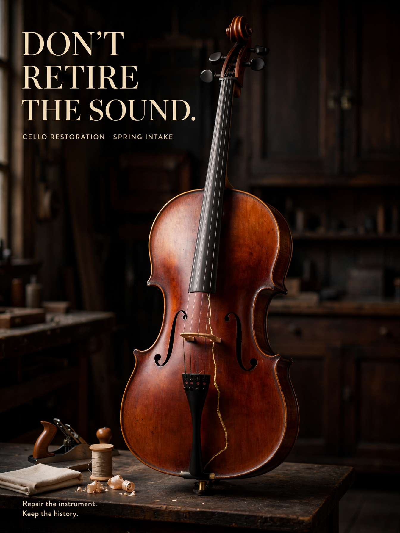 Cello Restoration Social Media Ad