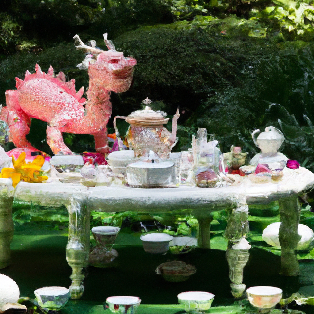 Origami Dragon Tea Garden