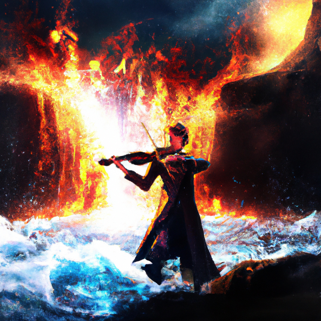 Volcanic Glass Violinist