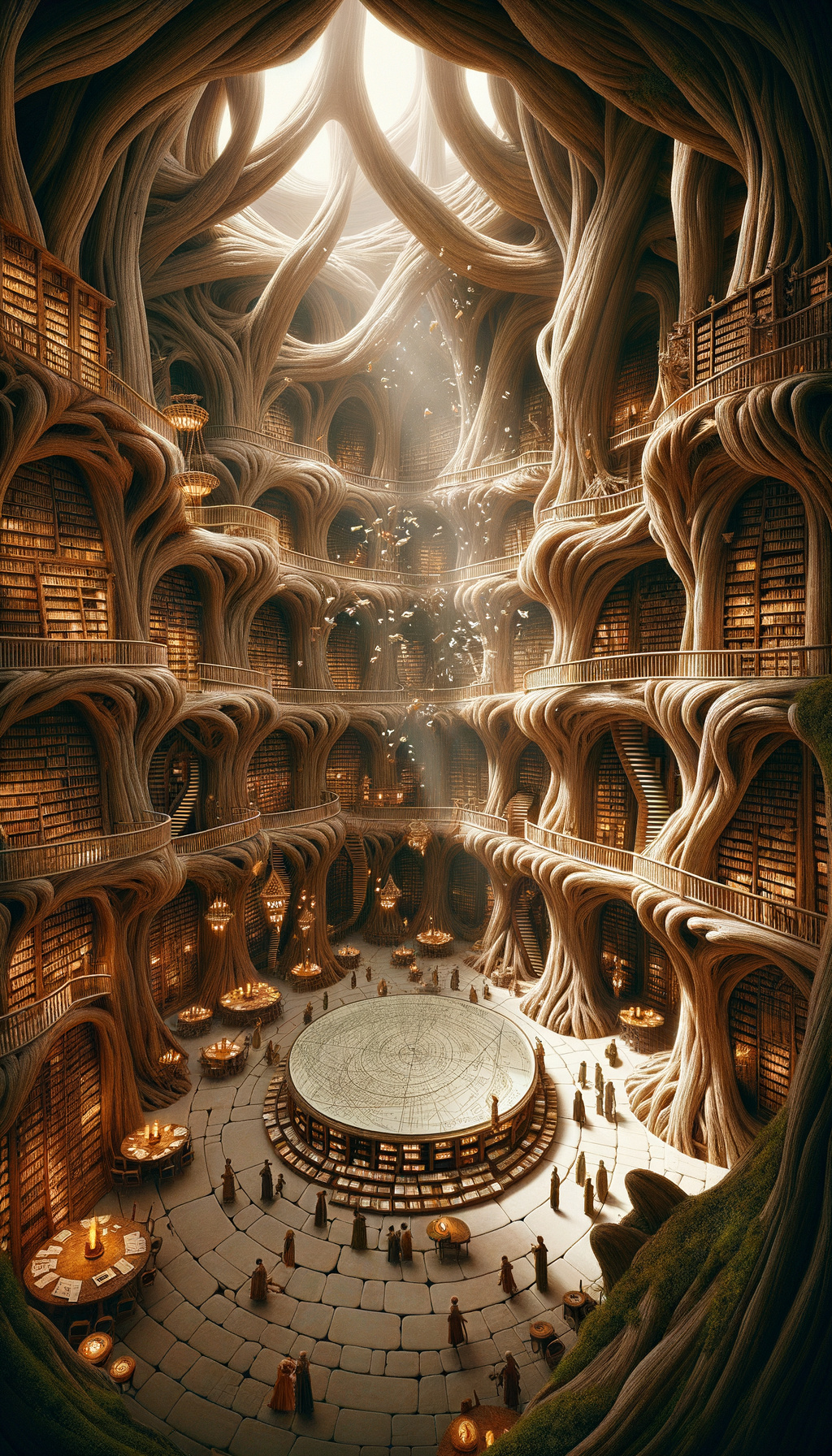 Subterranean Library Root Cathedral