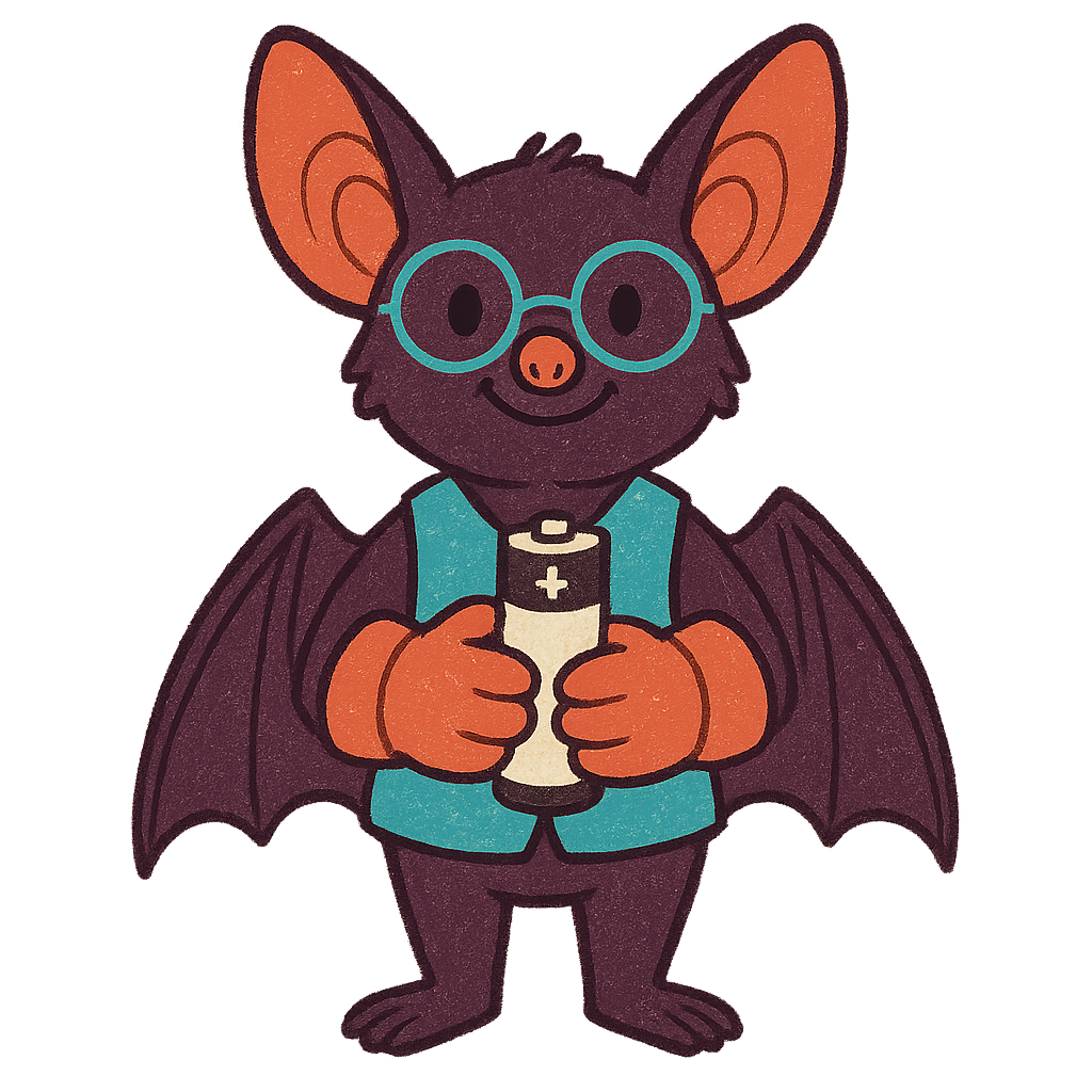 Battery Safety Book Character Sticker