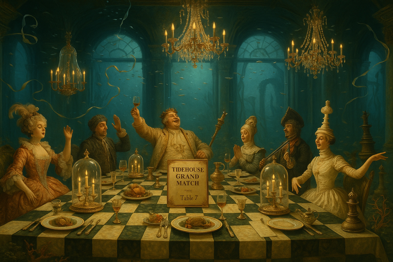 Submerged Ballroom Chess Banquet