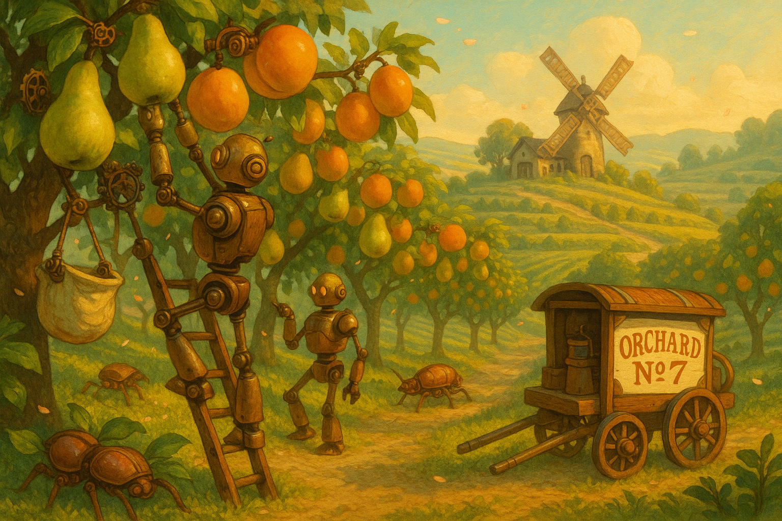 Windup Orchard Harvest Tableau