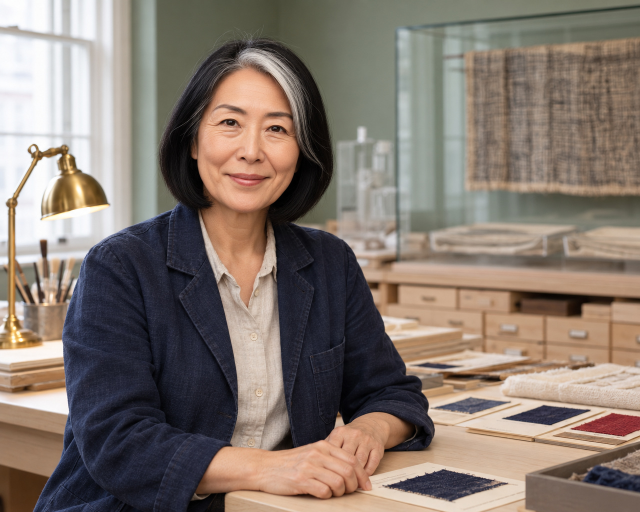 Museum Textile Conservator Editorial Portrait