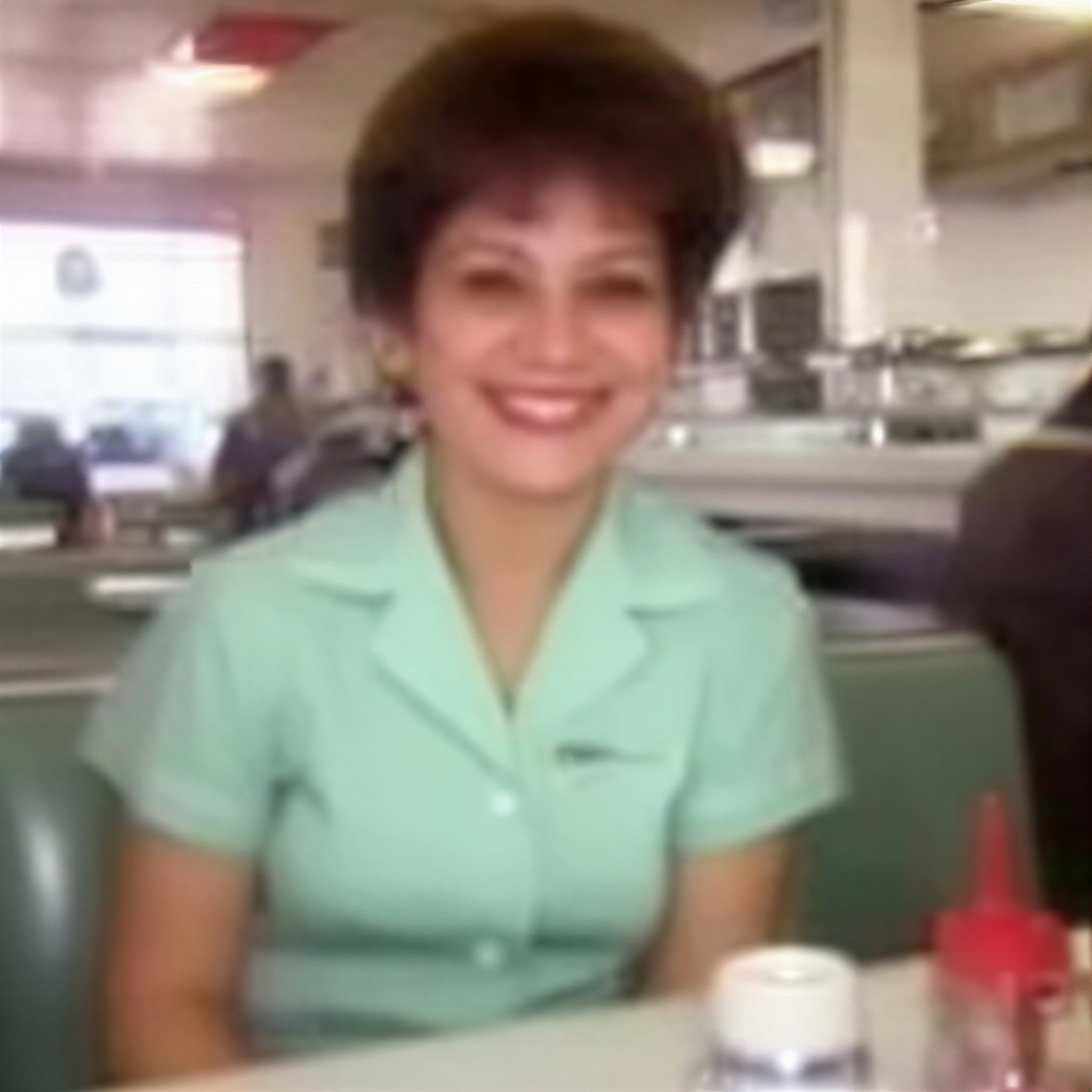 Pixelated Retro Diner Portrait