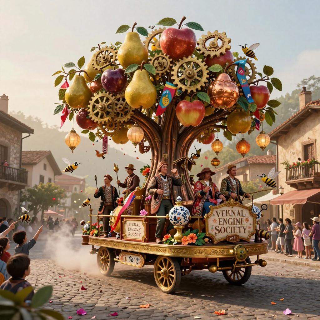 Clockwork Orchard Parade Float