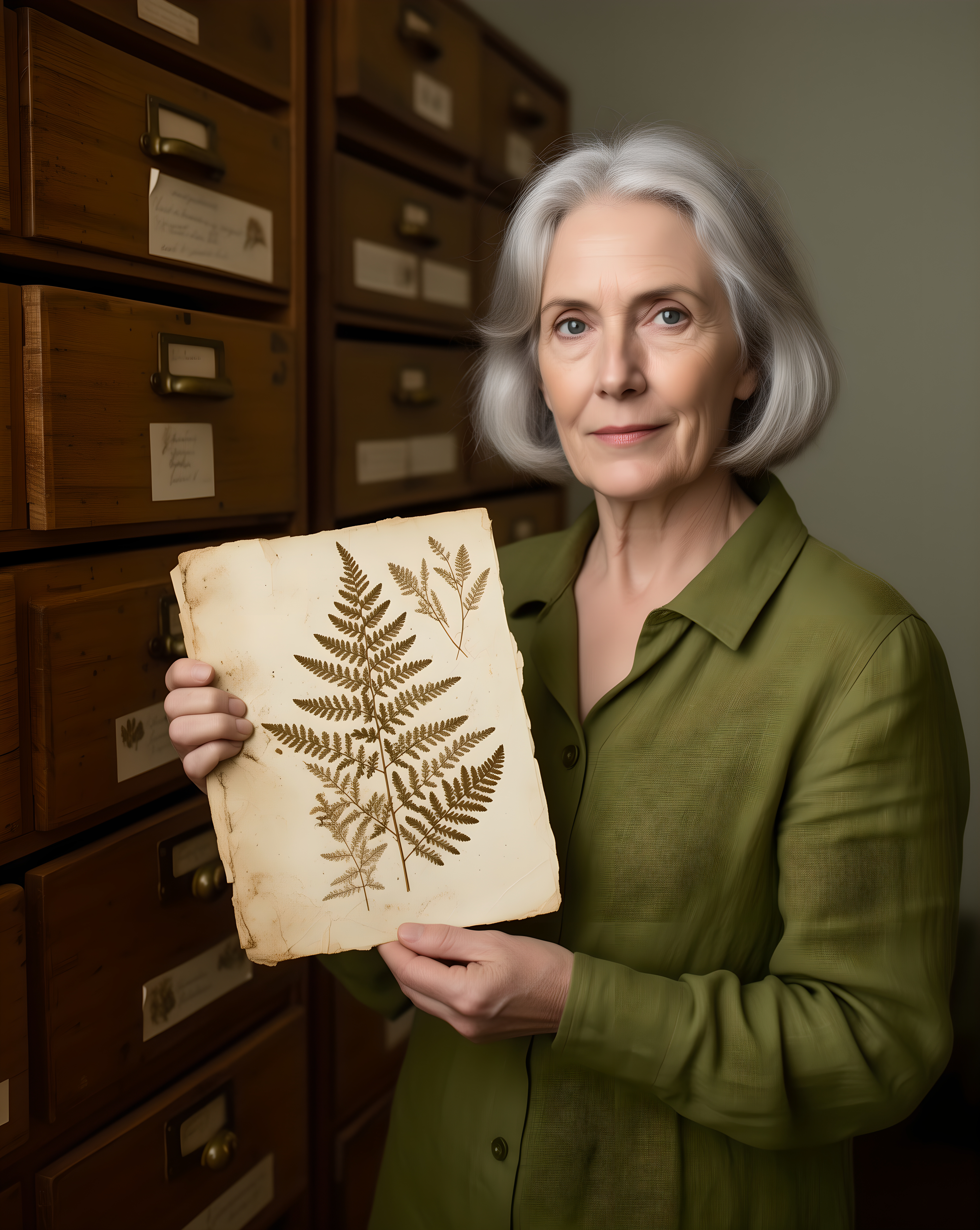 Herbarium Curator Catalogue Portrait