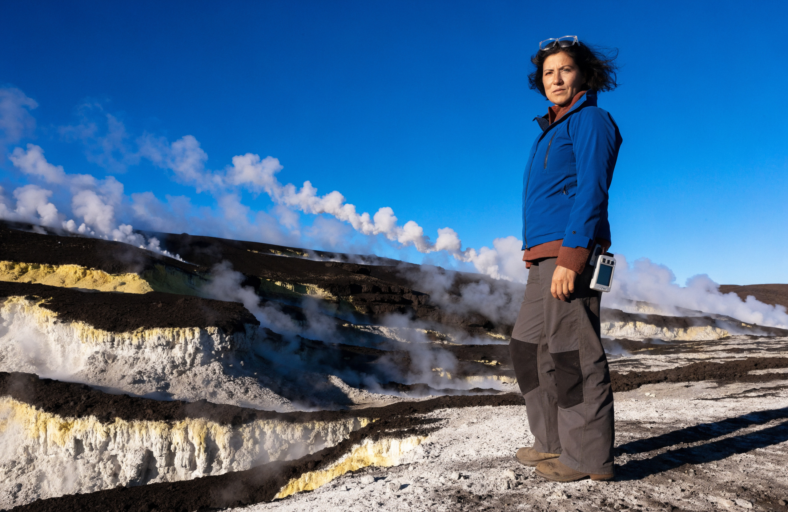 Volcanologist Personal Brand Portrait