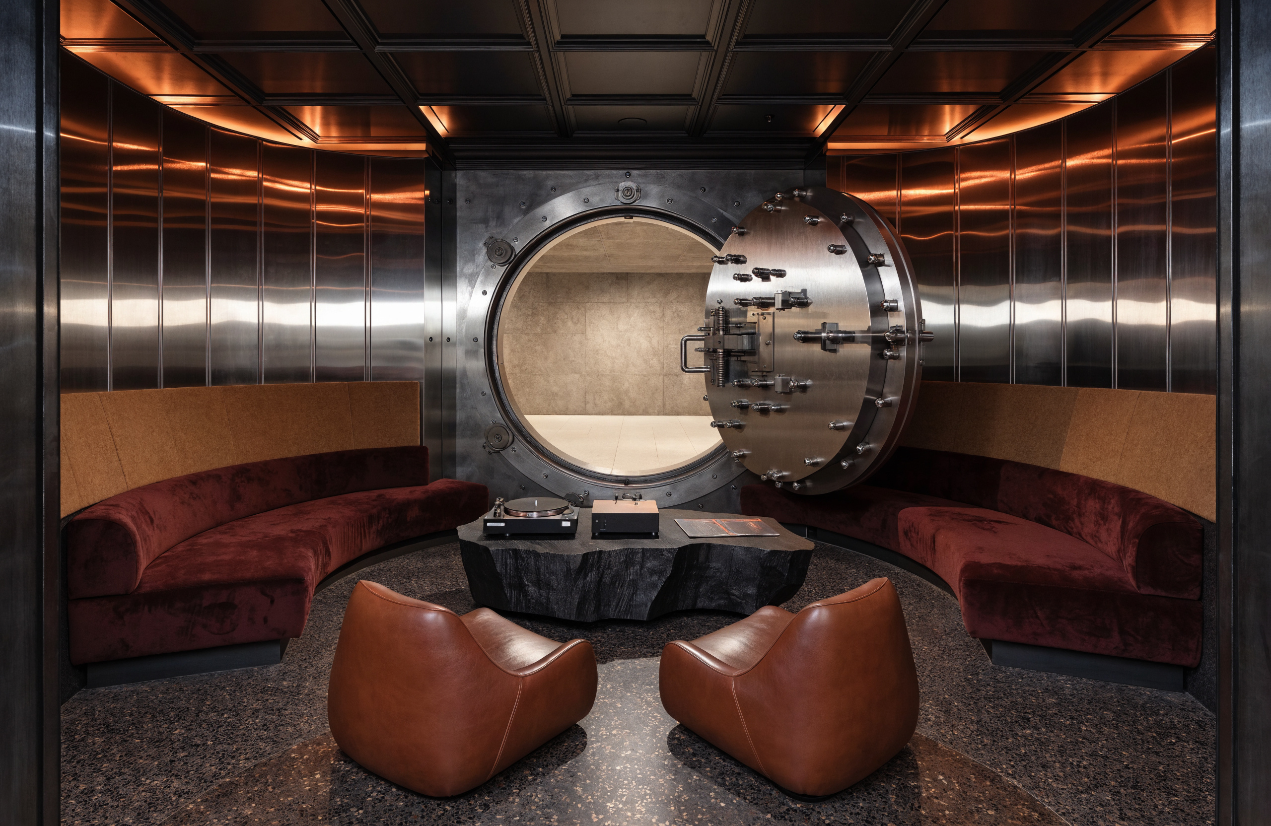 Bank Vault Listening Lounge Interior