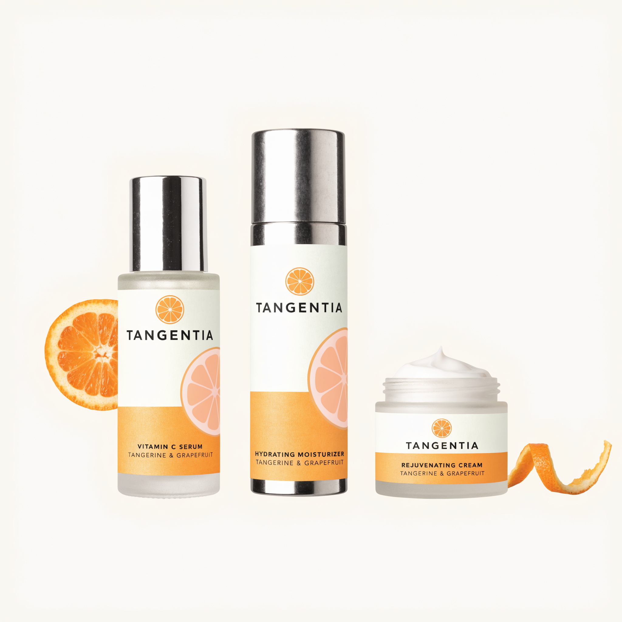 Minimalist Citrus Skincare Arrangement