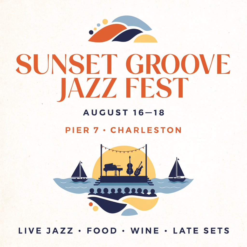 Boutique Jazz Festival Poster