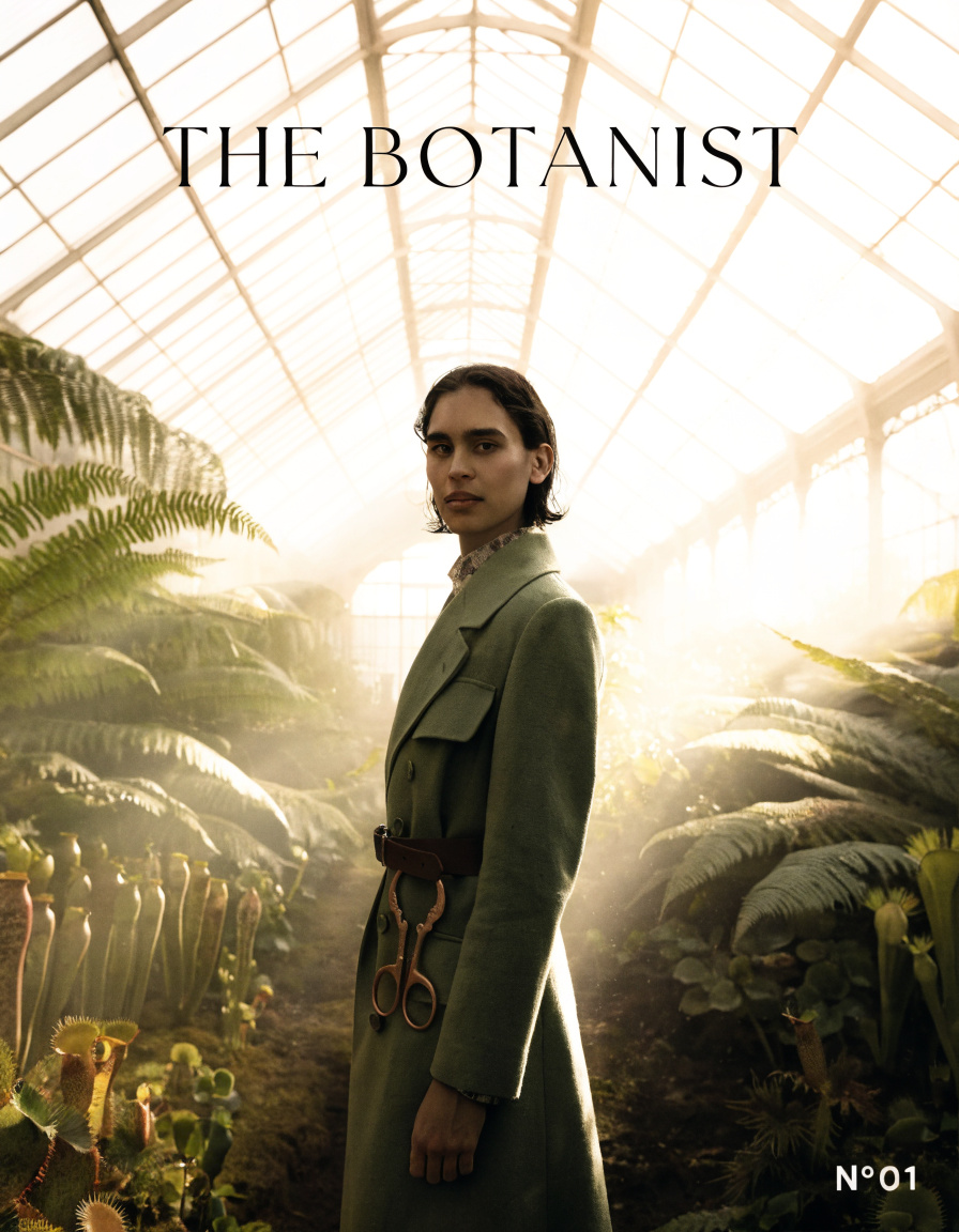 Glasshouse Botanist Portrait Poster