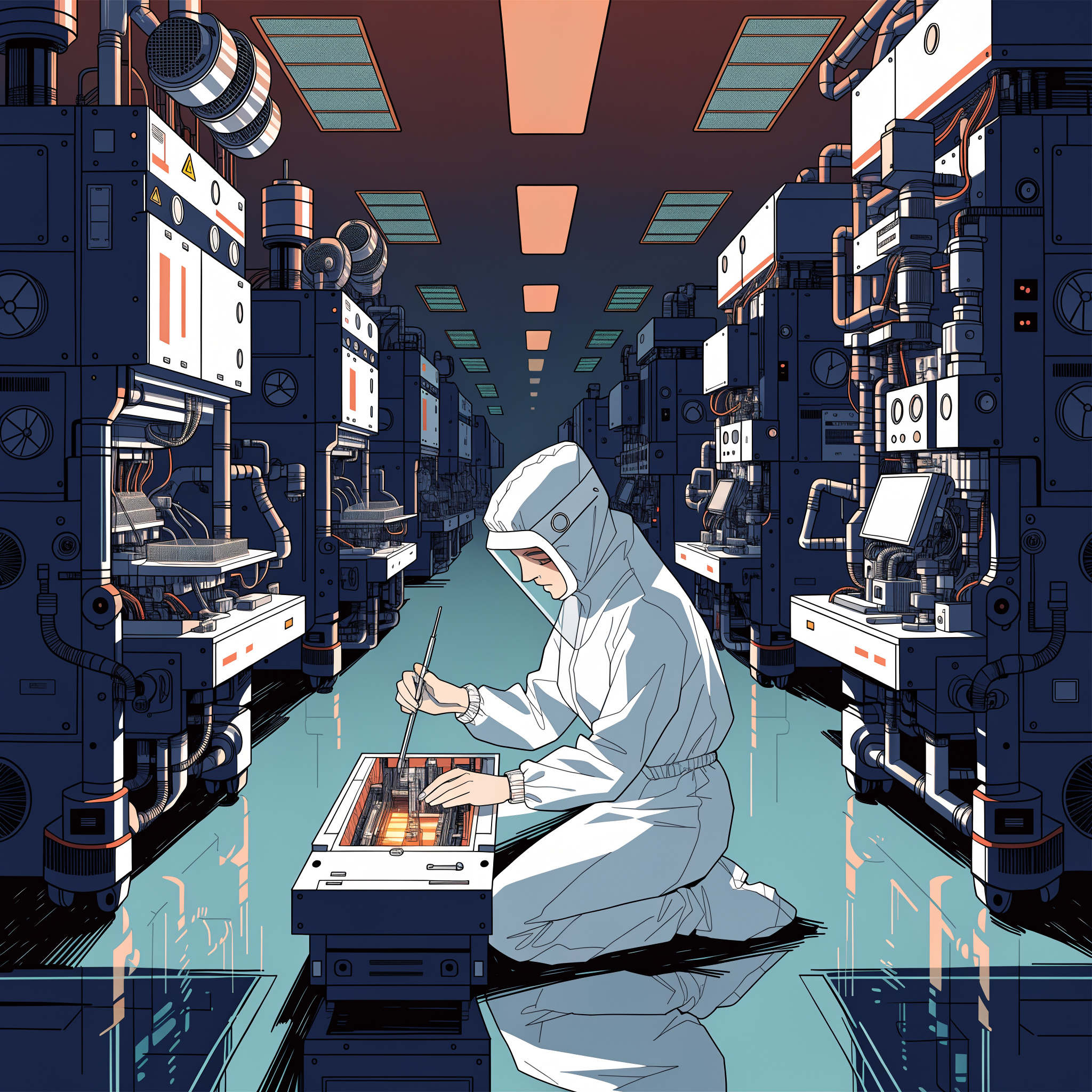 Semiconductor Fab Manga Cover Art