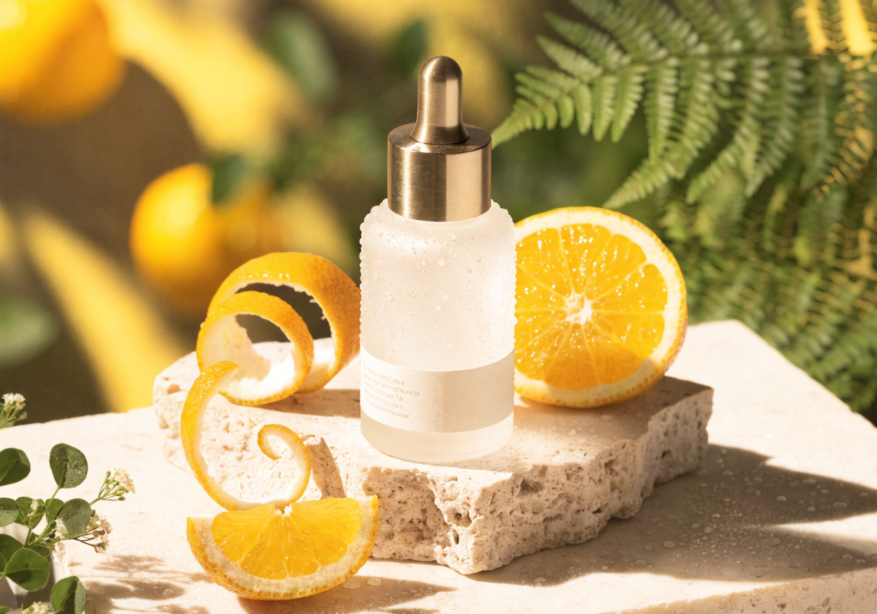 Artisanal Citrus Skincare Still Life