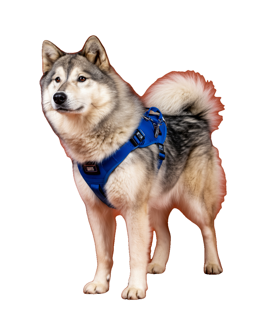 Sled Dog Arctic Scene Cutout